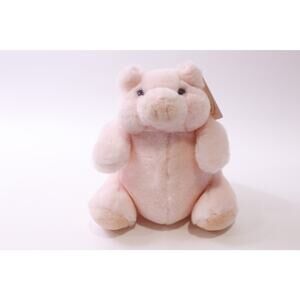 Russ, Caress, Puckers the Pig, Plush, Stuffed Animal, Vintage, ~ 260107-WH 881